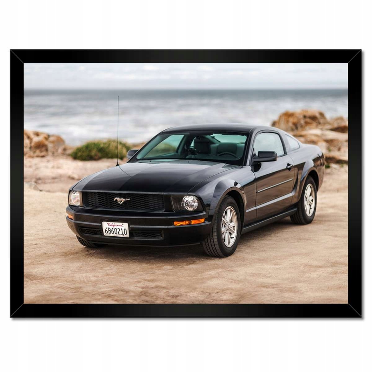 Plakáty v rámu 40x30 Černý Ford Mustang