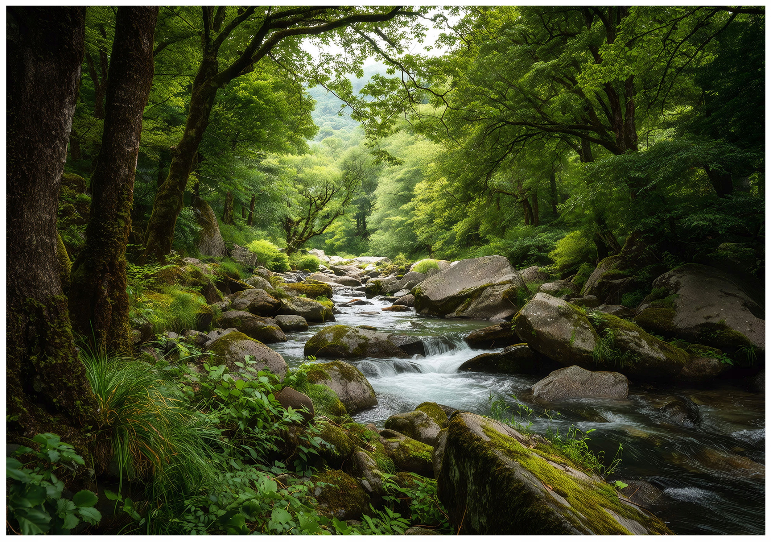 Fototapeta Les Příroda 3D Potůček Ložnice Obývací Pokoj Tapeta Flizelina 250x175