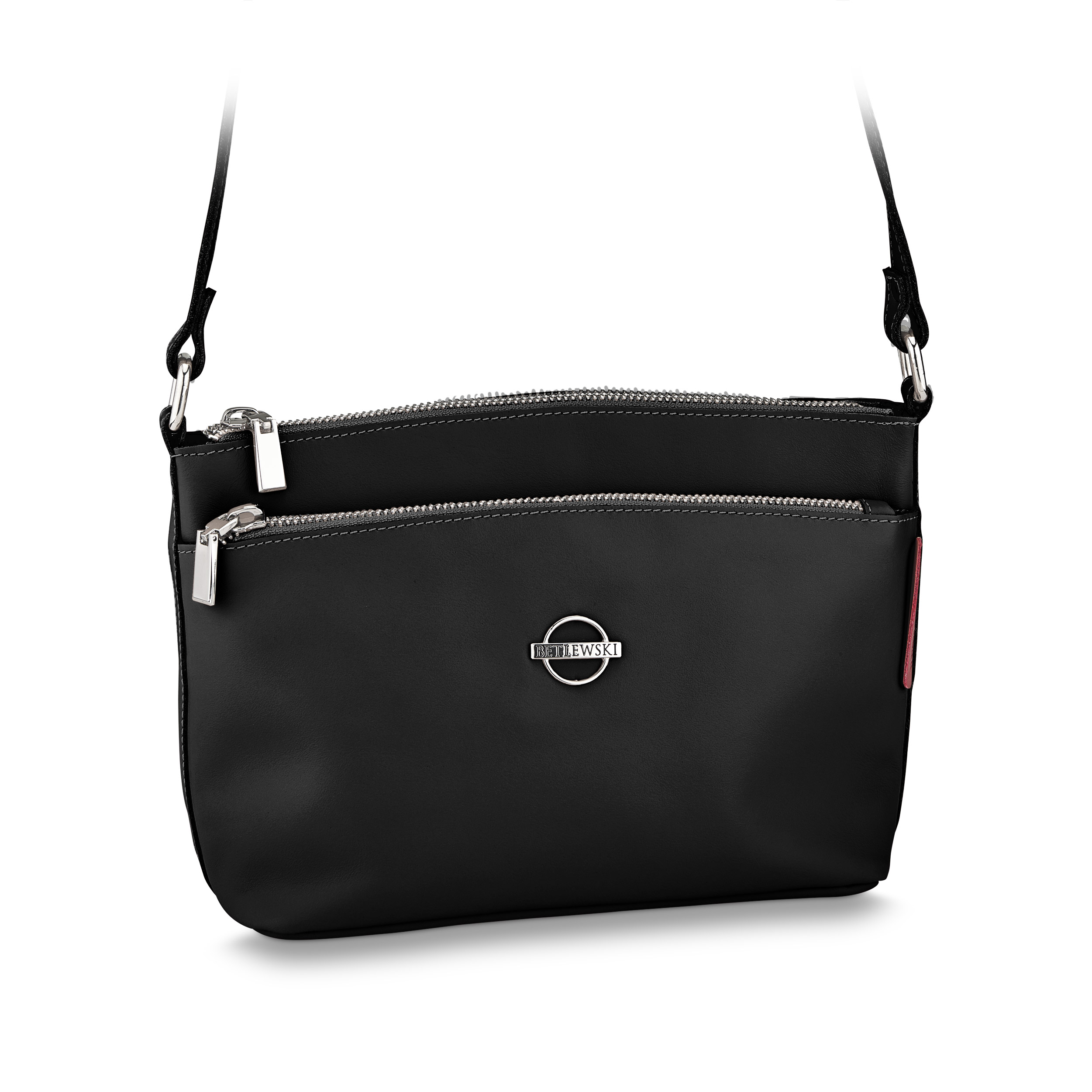 

Skórzana mała torebka listonoszka ramię Betlewski