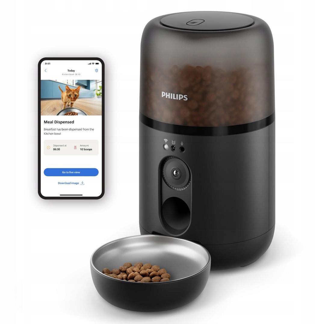 Inteligentny automatyczny podajnik karmy z kamerą Philips PAW5320/02