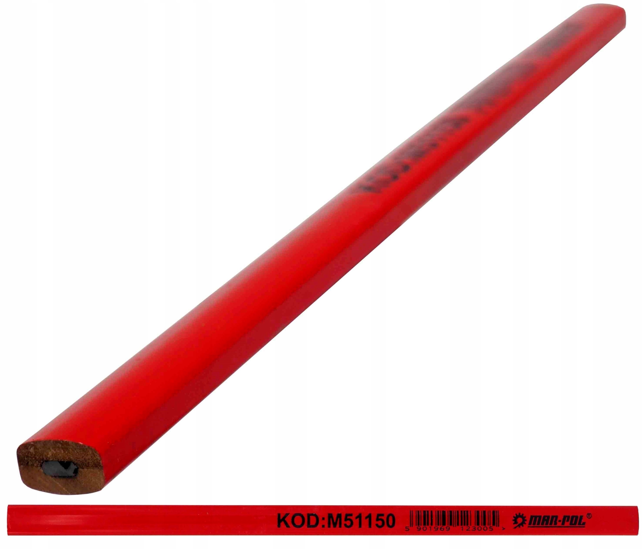 

x1 Ołówek Drewniany Budowlany Stolarski 250mm