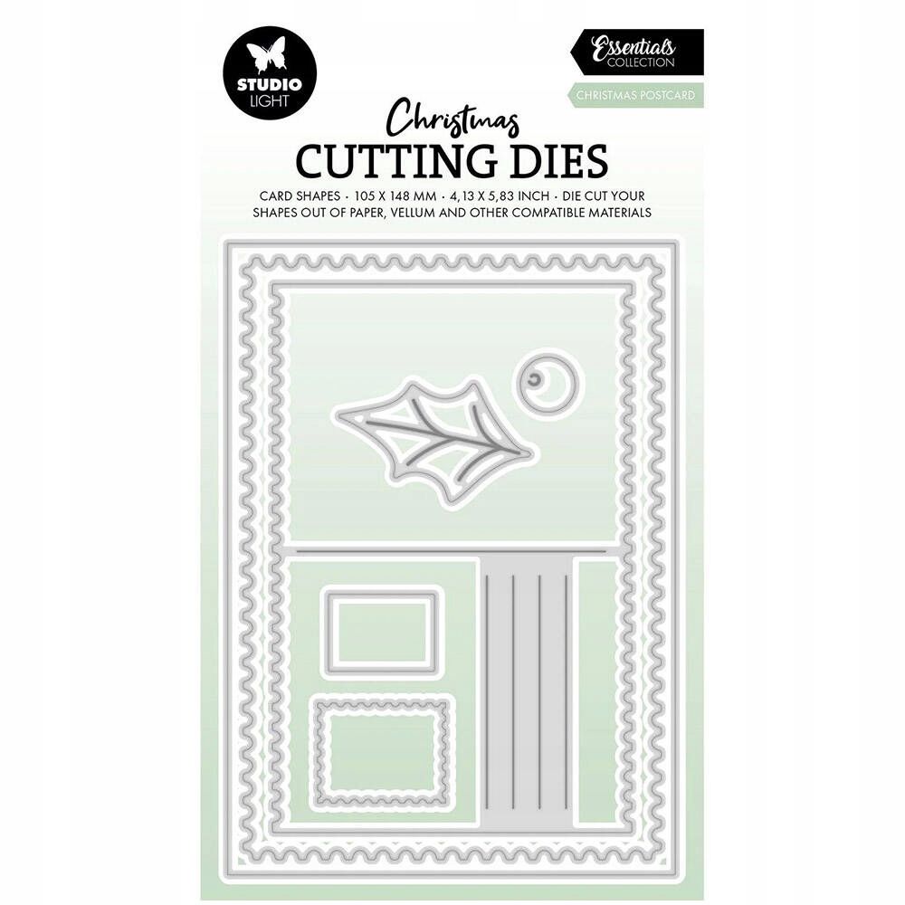 Vykrajovátka na papír StudioLight Christmas postcard pohlednice