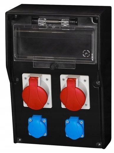 Gumový rozvaděč Lido 12S 16A 5p 32A 5p 2x250V