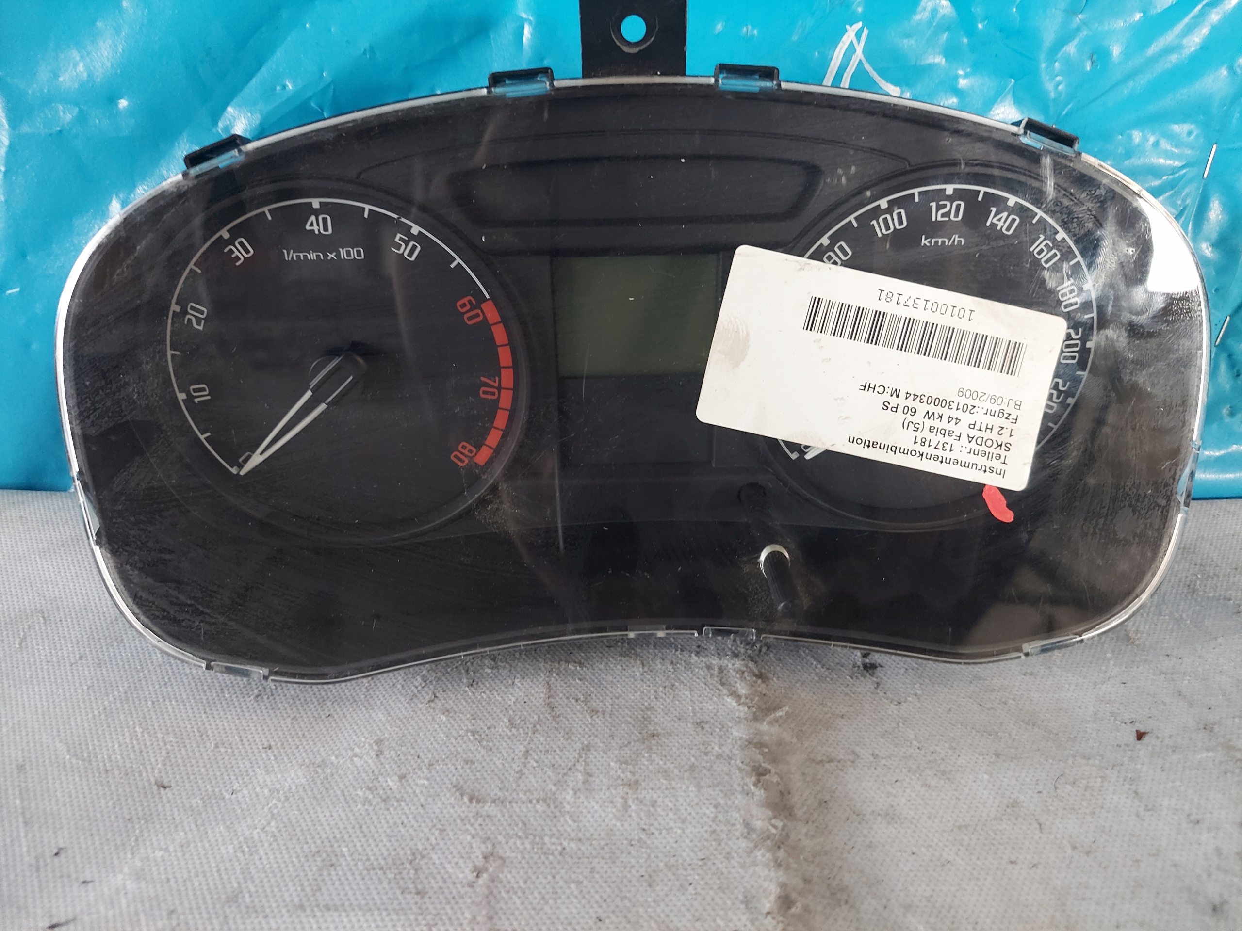 dials clock SKODA FABIA 1.2 HTP 5J0920801B