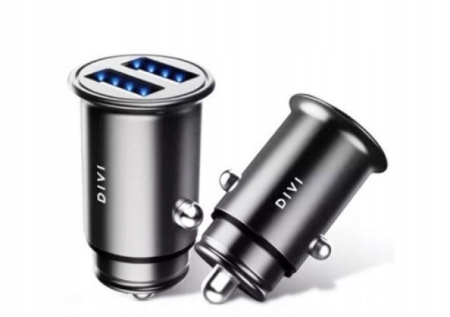 Ładowarka samochodowa Divi mini car 4800 mA czarna