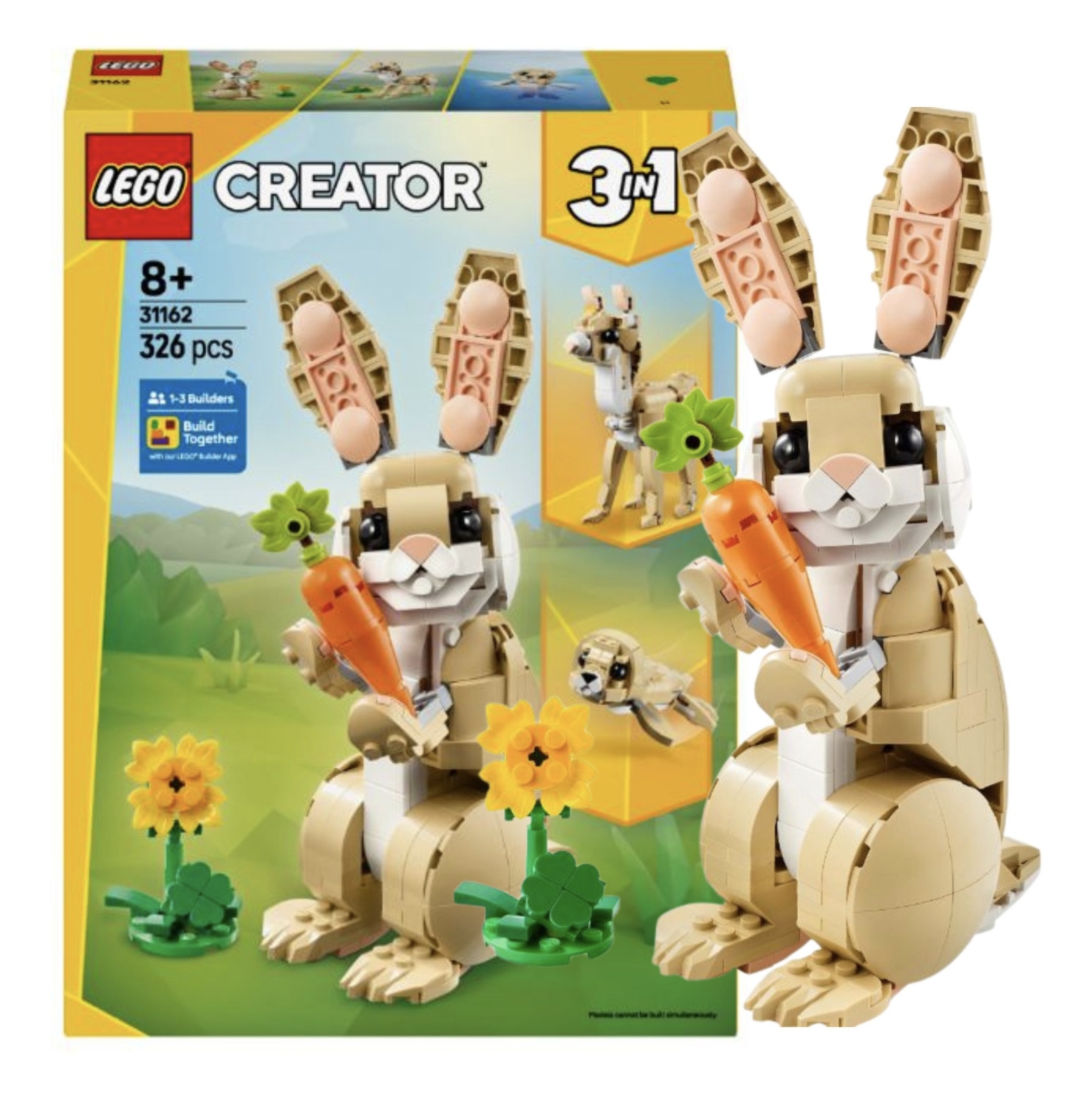 Lego Creator 3W1 Uroczy Króliczek Zestaw Klocków 31162 Układanka Dla Dzieci