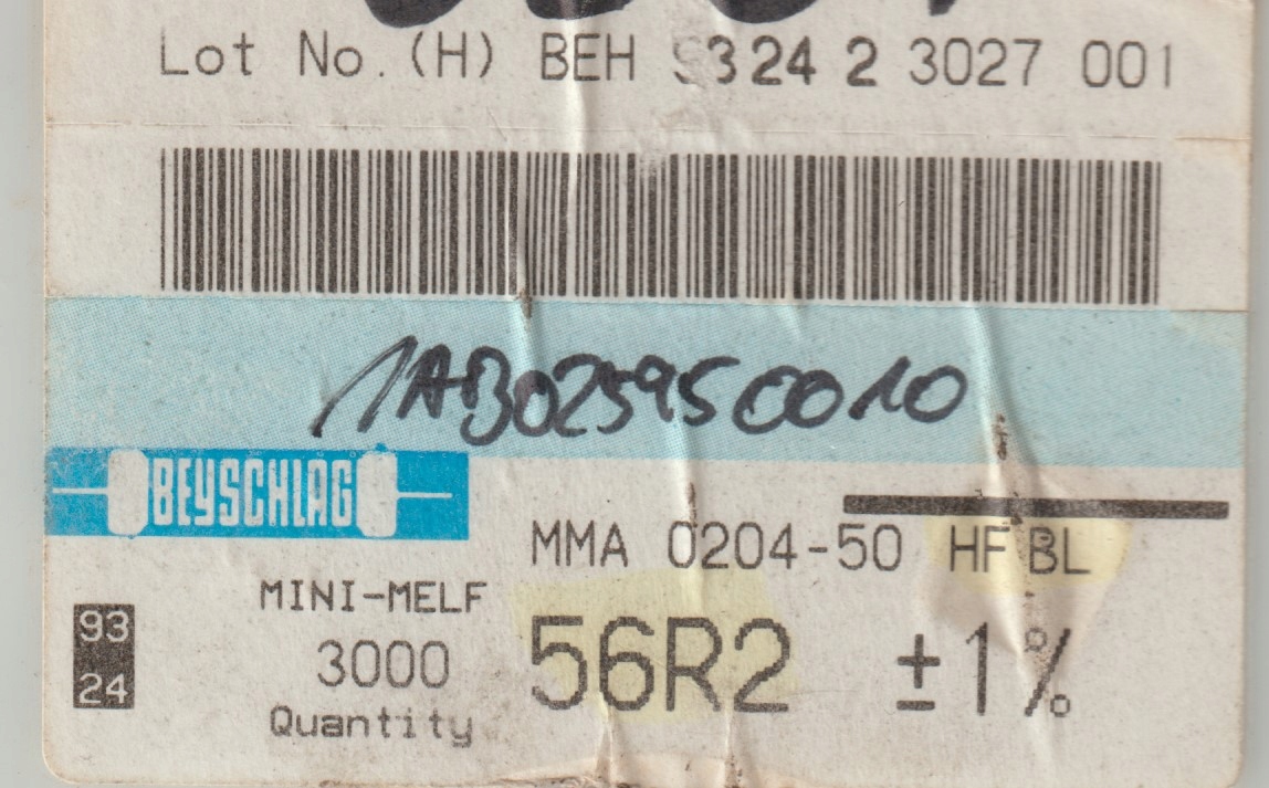 [20szt] 56R2 1% 50ppm rezystor Smd mmelf MMA0204HF Beyschlag high frequency