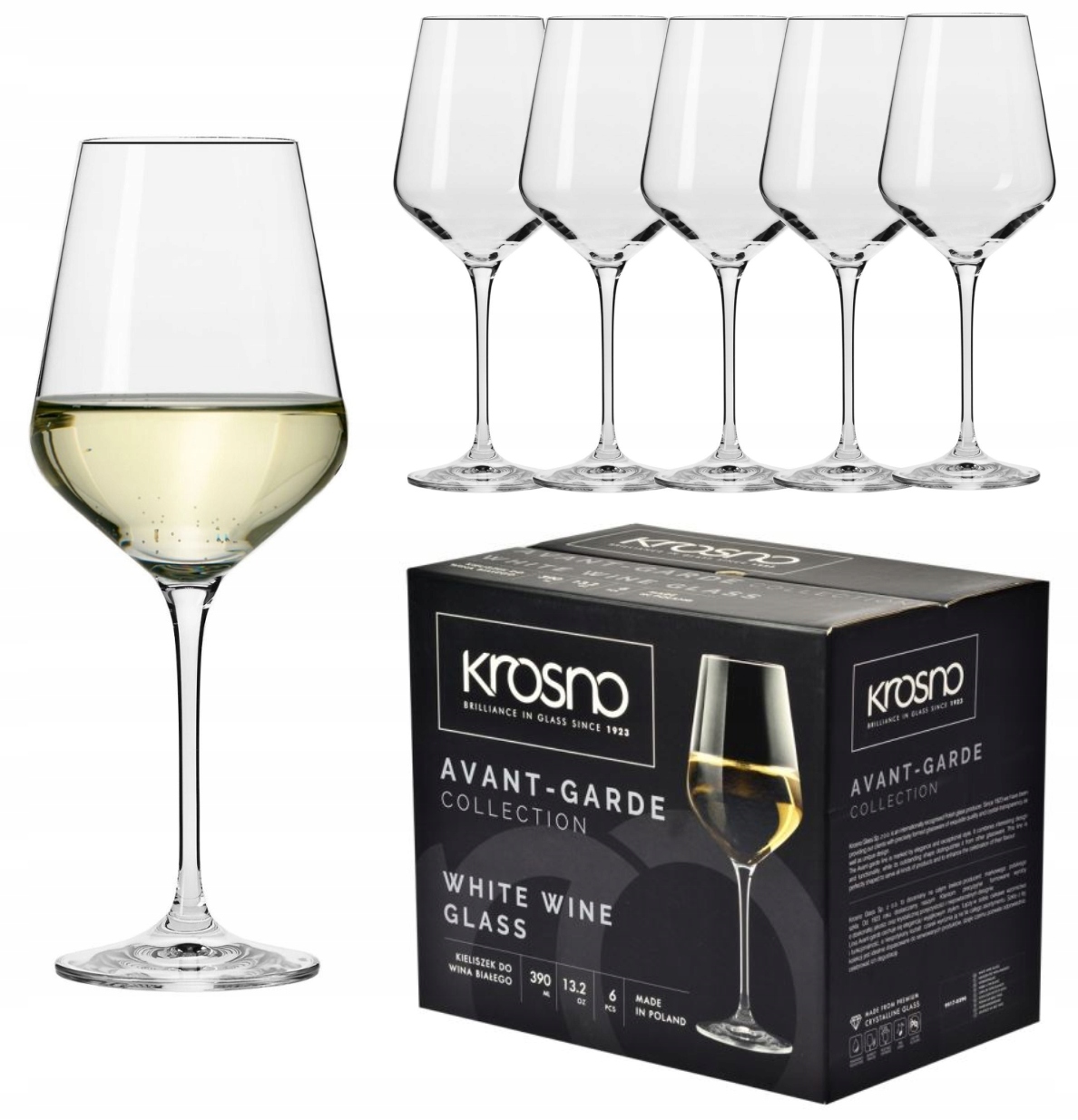 

Kieliszki Avant-garde Do Wina Białego 390ml Krosno
