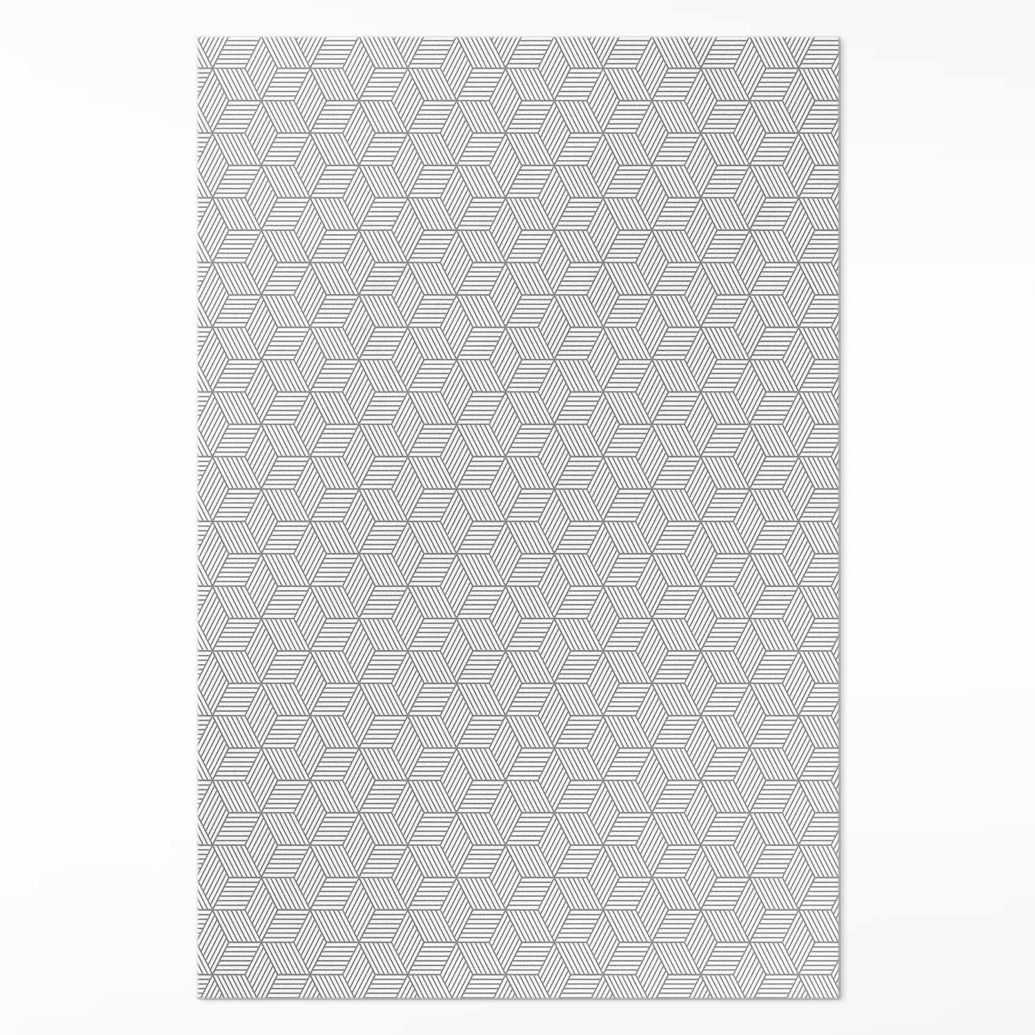 Vinylový koberec pod stôl Geometrická mozaika s drobným dizajnom 100 x 150 cm