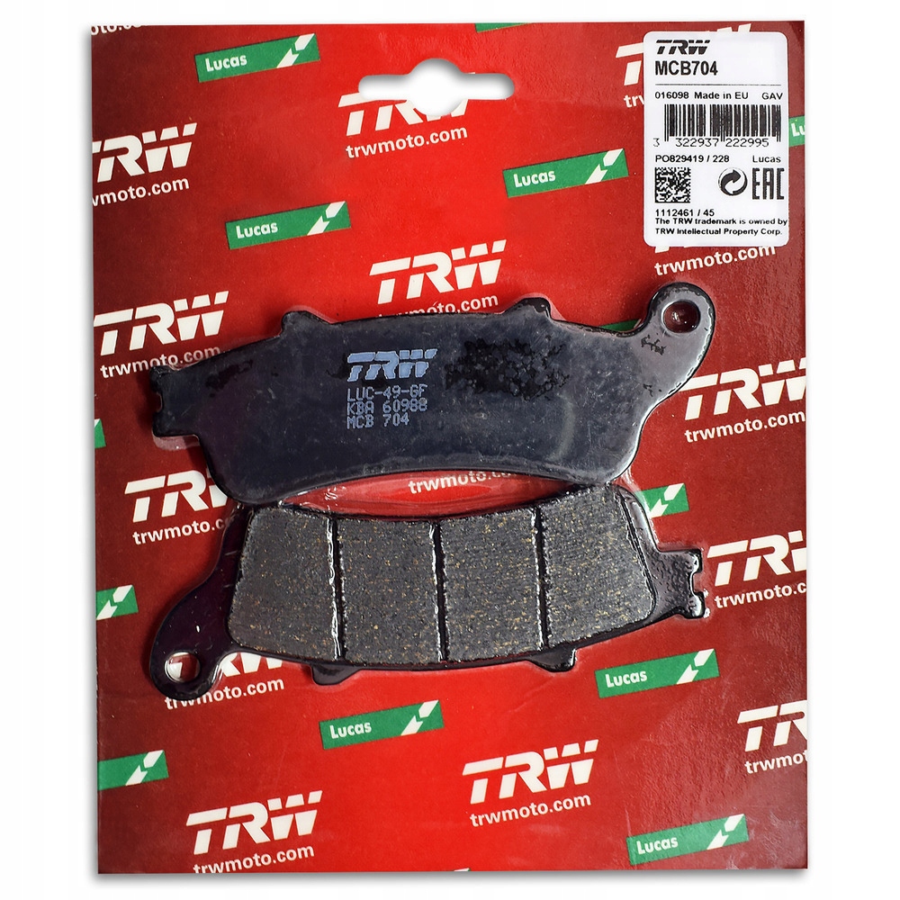 ICNT/MCB704/ZAPS - ЗАДНИЕ ТОРМОЗНЫЕ КОЛОДКИ HONDA CTX 1300 A ABS