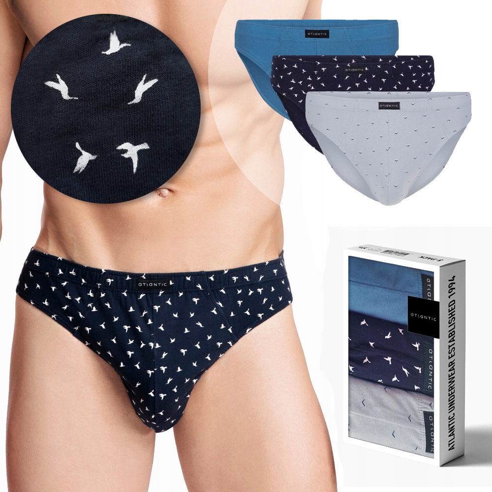 

3x Wygodnie slipy Atlantic sport 100% bawełna *XL