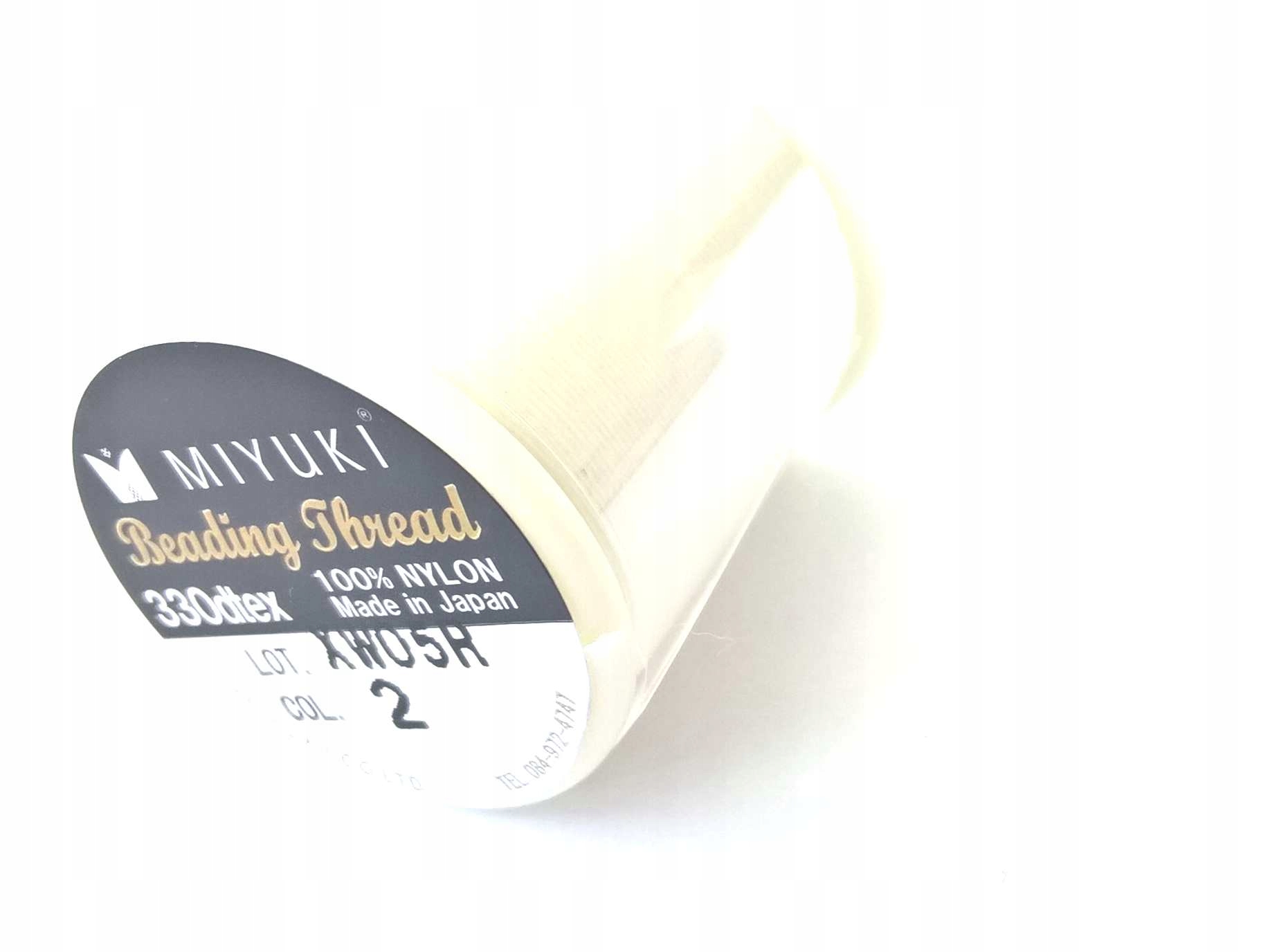 Nici Miyuki nylonowe Eggshell -02 szpulka 50 m