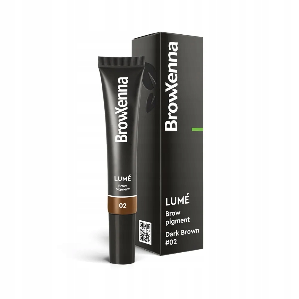 BrowXenna Lumé barva na obočí 02 Dark Brown 15 ml tmavě hnědá