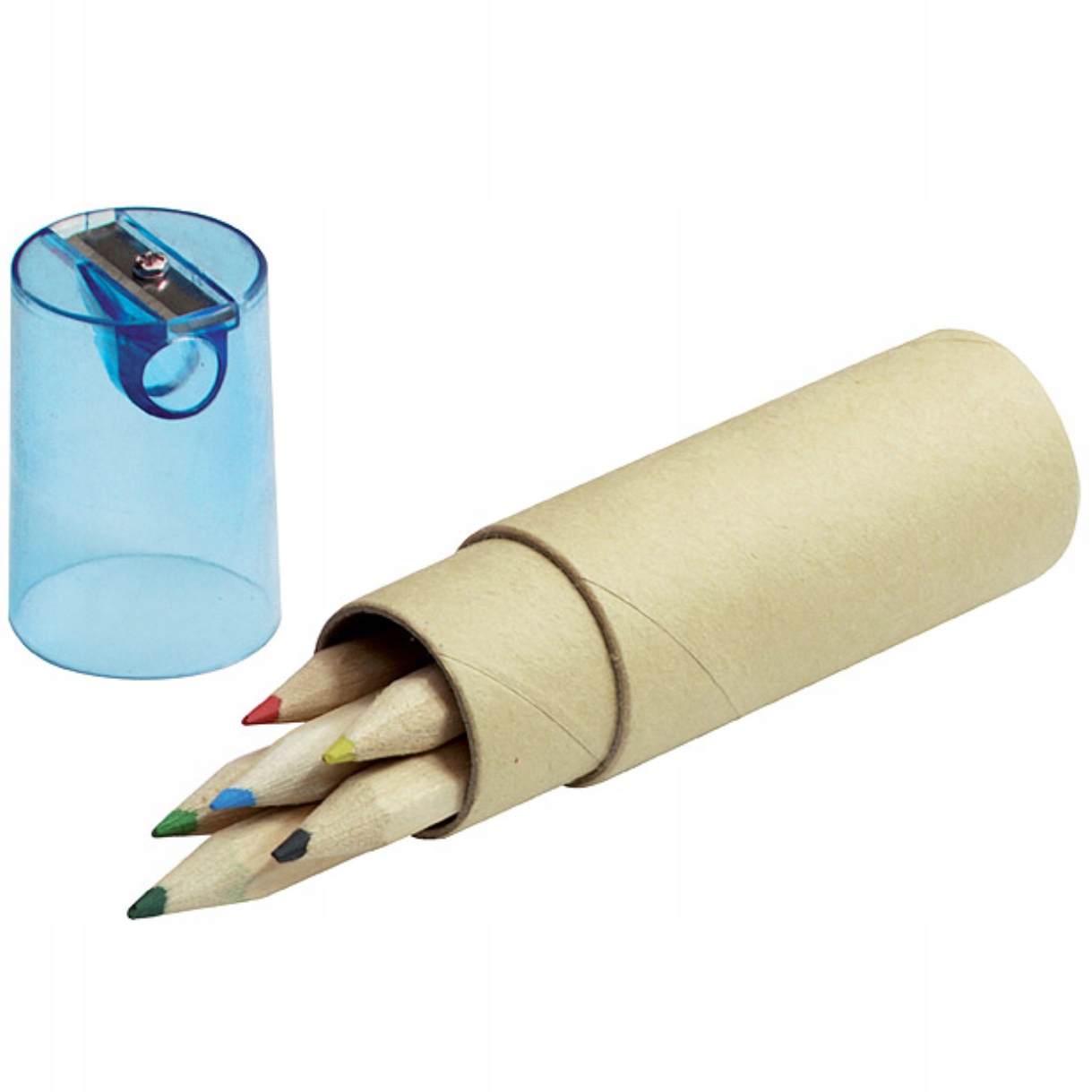 

Kredki Ołówkowe zestaw 6 sztuk Z Temperówką tuba