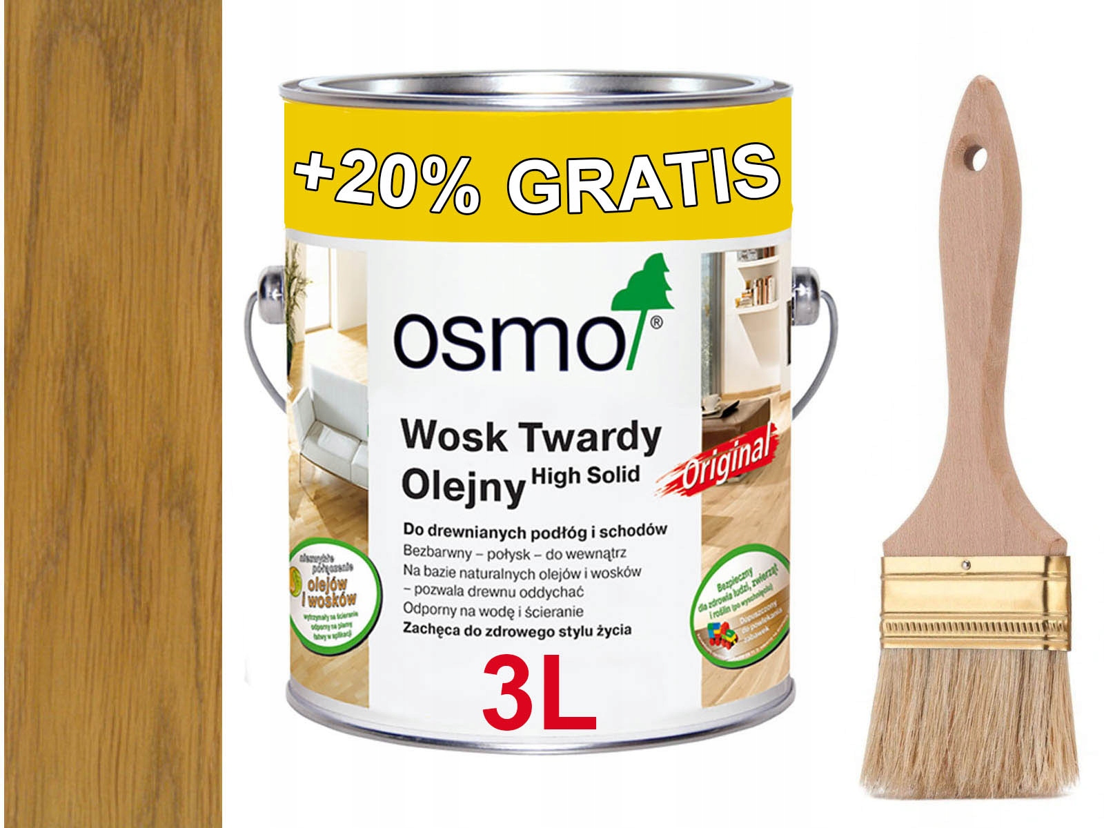 Osmo 3032 tvrdý olejový vosk Hodvábny Lesk 2,5L 0,5L 3L