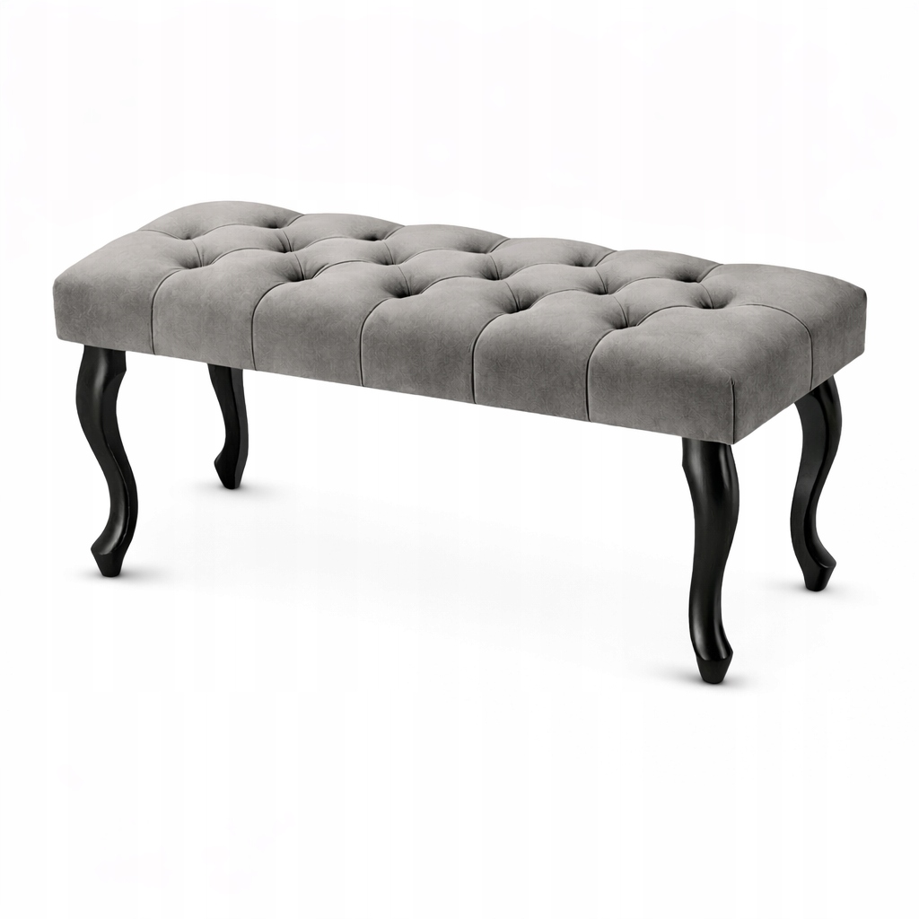Čalúnená lavica Chesterfield, glamour, prešívaná, farby 80 cm