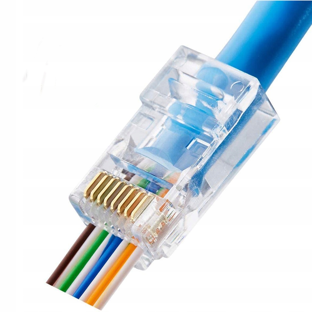 

Wtyki RJ45 przelotowe kat.5e kat 5e Utp 100szt