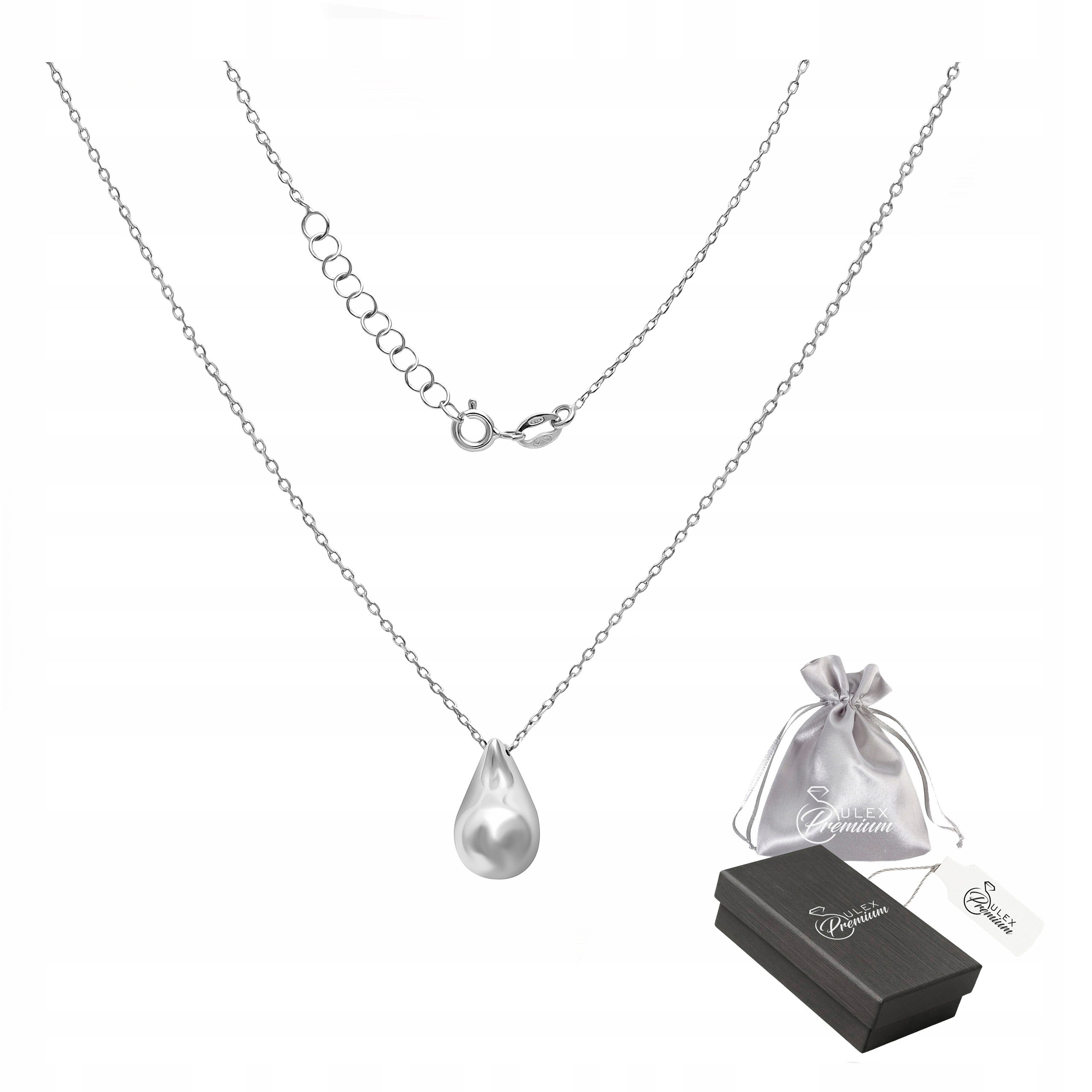 Rhodiovaná celebrita Stříbro ryzost 925 Elegantní lehký náhrdelník Lžička pro ni