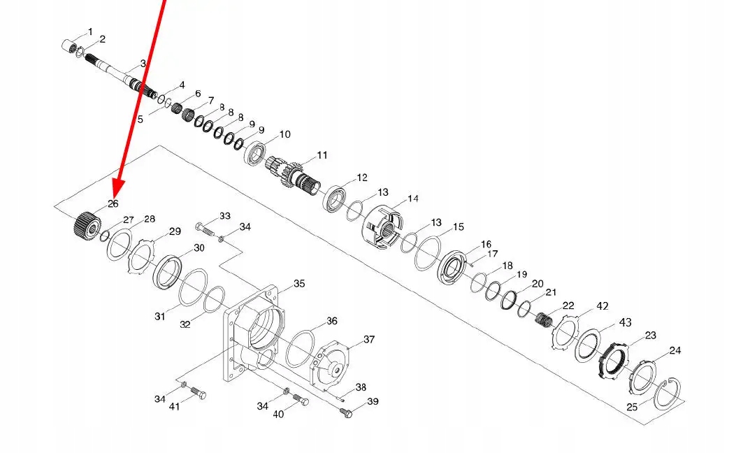 TB1S411010018K Koło zębate WOM Numer katalogowy części ASTB1S411010018K