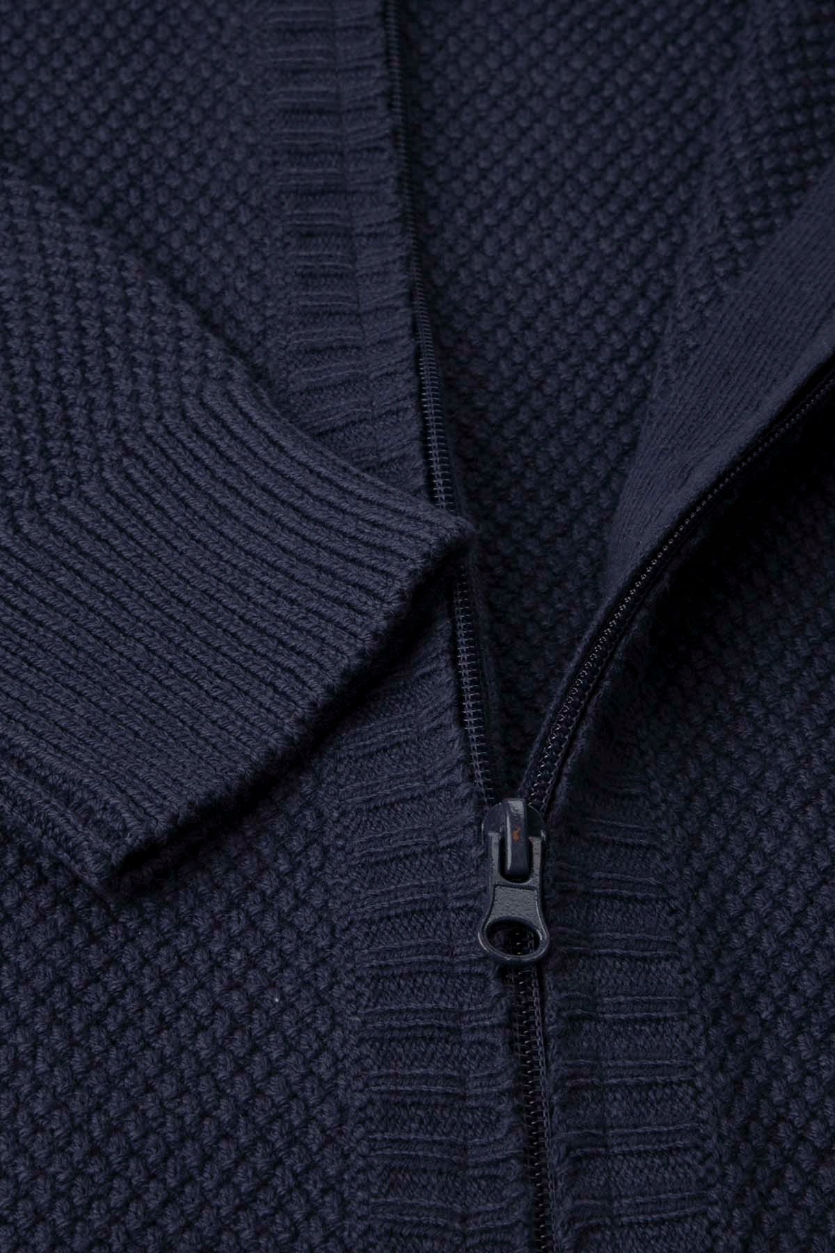 Chłopięcy Sweter Rozpinany 152 granatowy Mokida Rodzaj zapinany