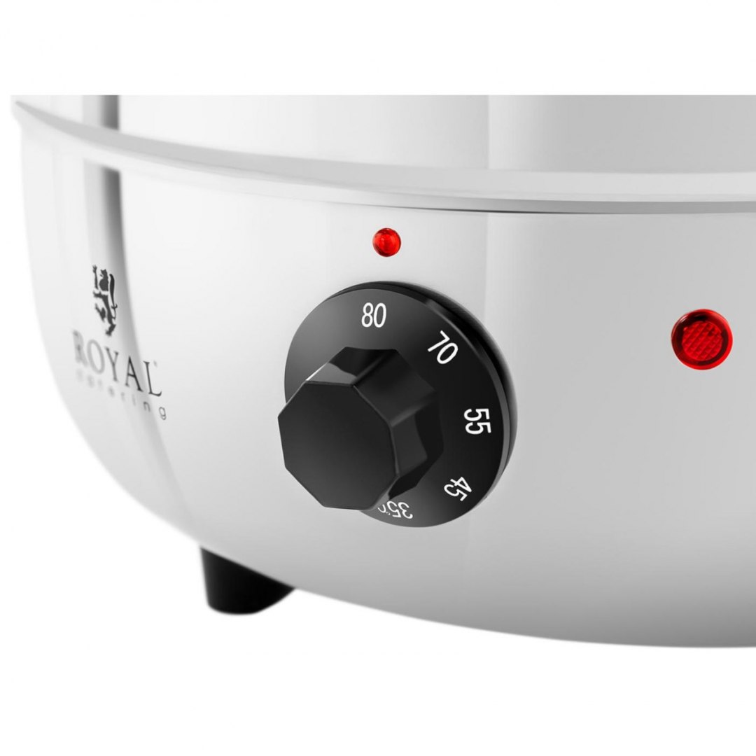 Elektryczny kociołek garnek do zupy 10 l stalowy Model RCST-10SB