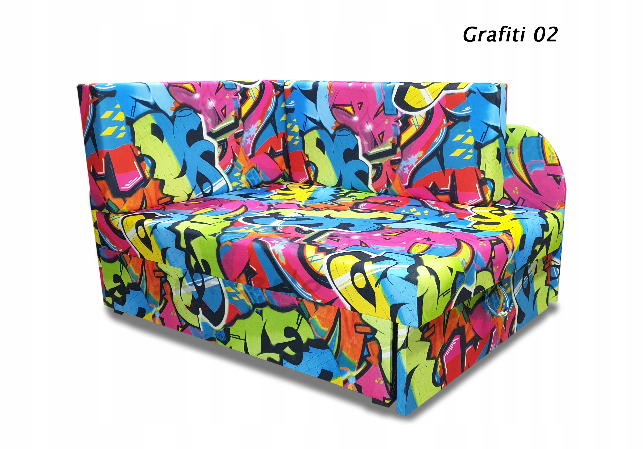 Łóżko narożne dla dziecka, sofka dziecięca KUBUŚ Wysokość mebla 52 cm