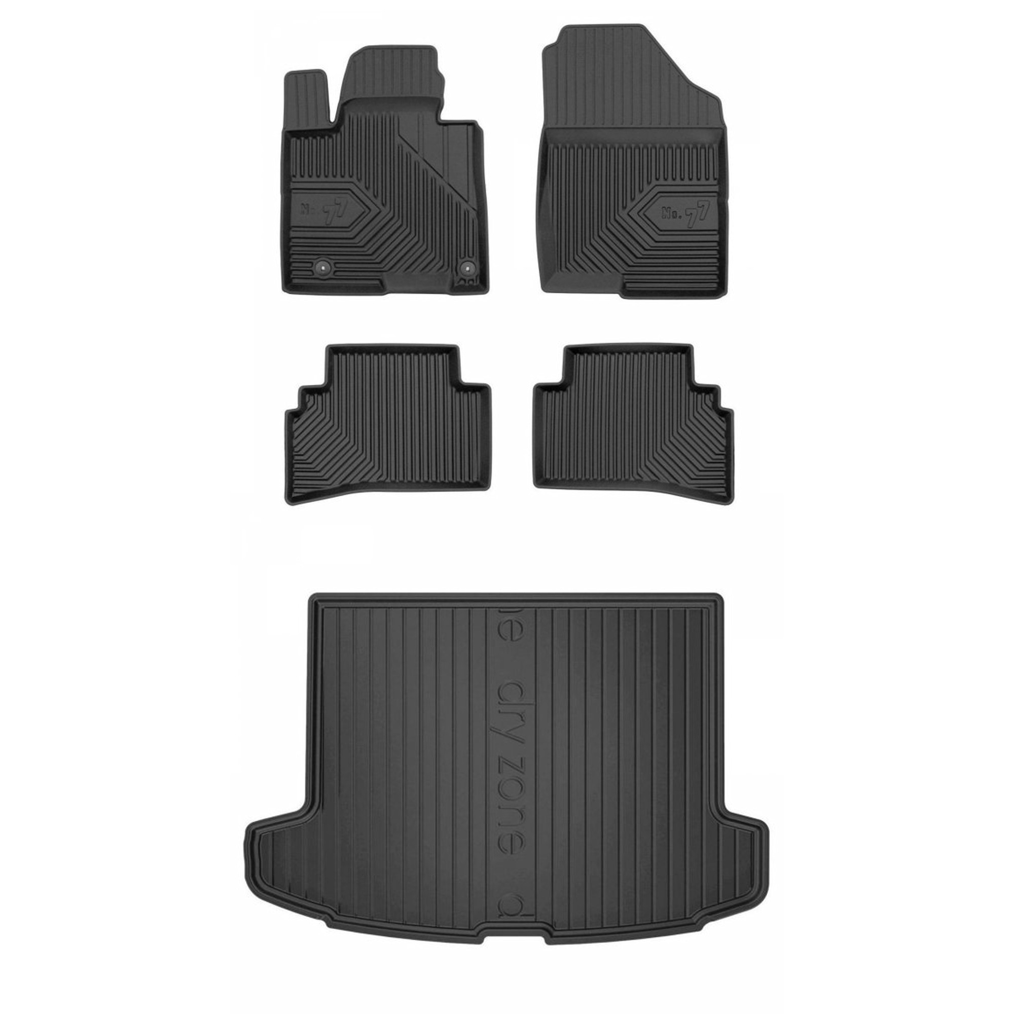 Gumová sada koberčekov a rohože Hyundai Tucson IV od roku 2020, horná podlaha, batožina