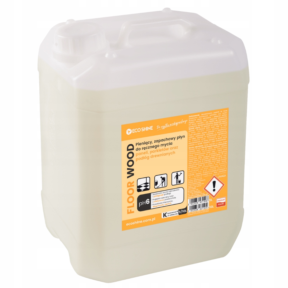 Levně Tekutý přípravek na mytí dřevěných panelů a podlah Eco Shine Floor Wood 5L