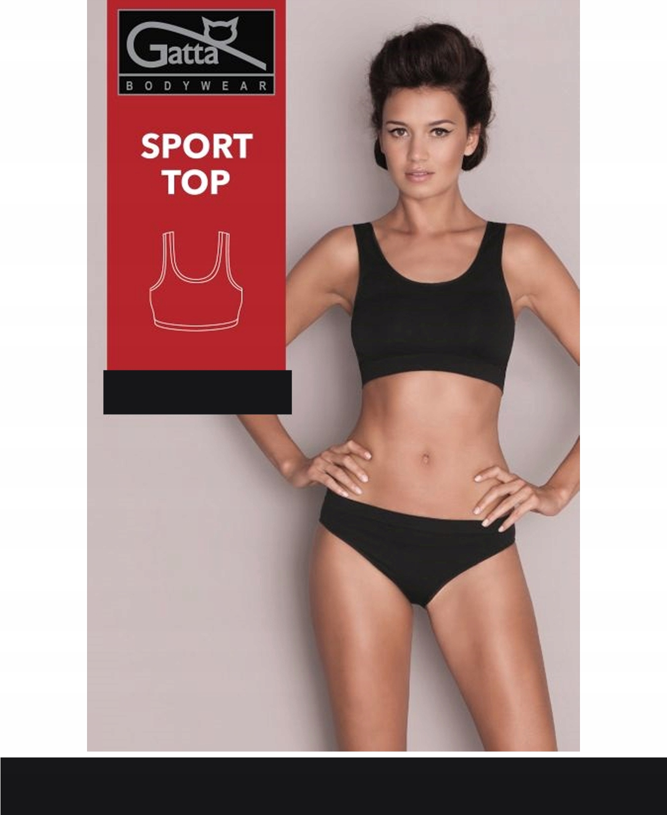 

Gatta Koszulka Sport Top 60 Den M/Black