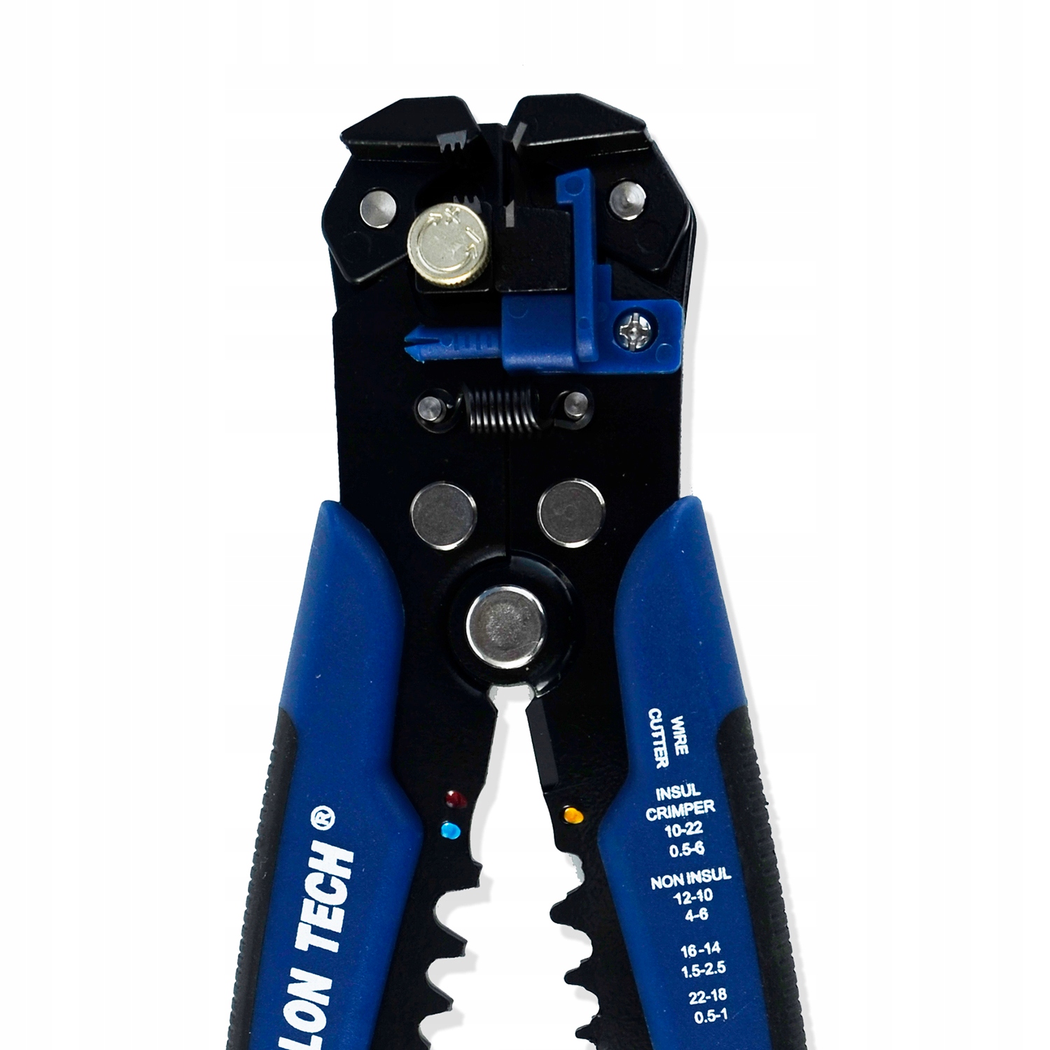 ŚCIĄGACZ IZOLACJI KABLI PRZEWODÓW ZACISKARKA AUTO Kolor czerwony