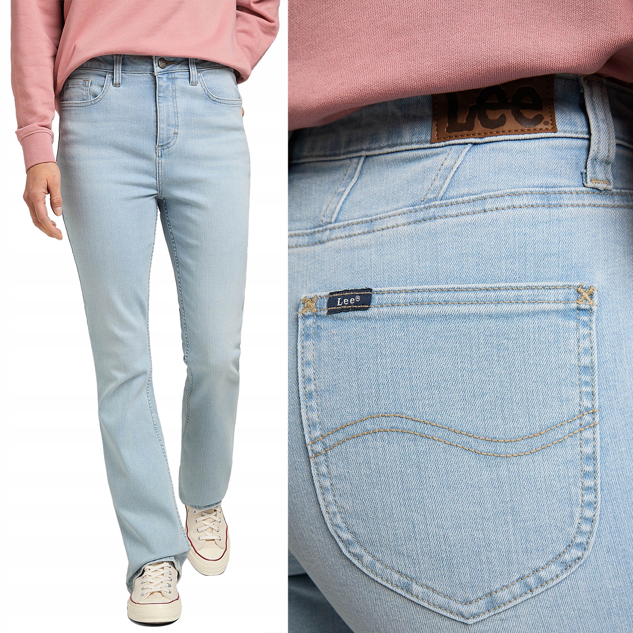 Lee Legendary Bootcut rozšířené vyšší dámské džínové kalhoty W28 L33