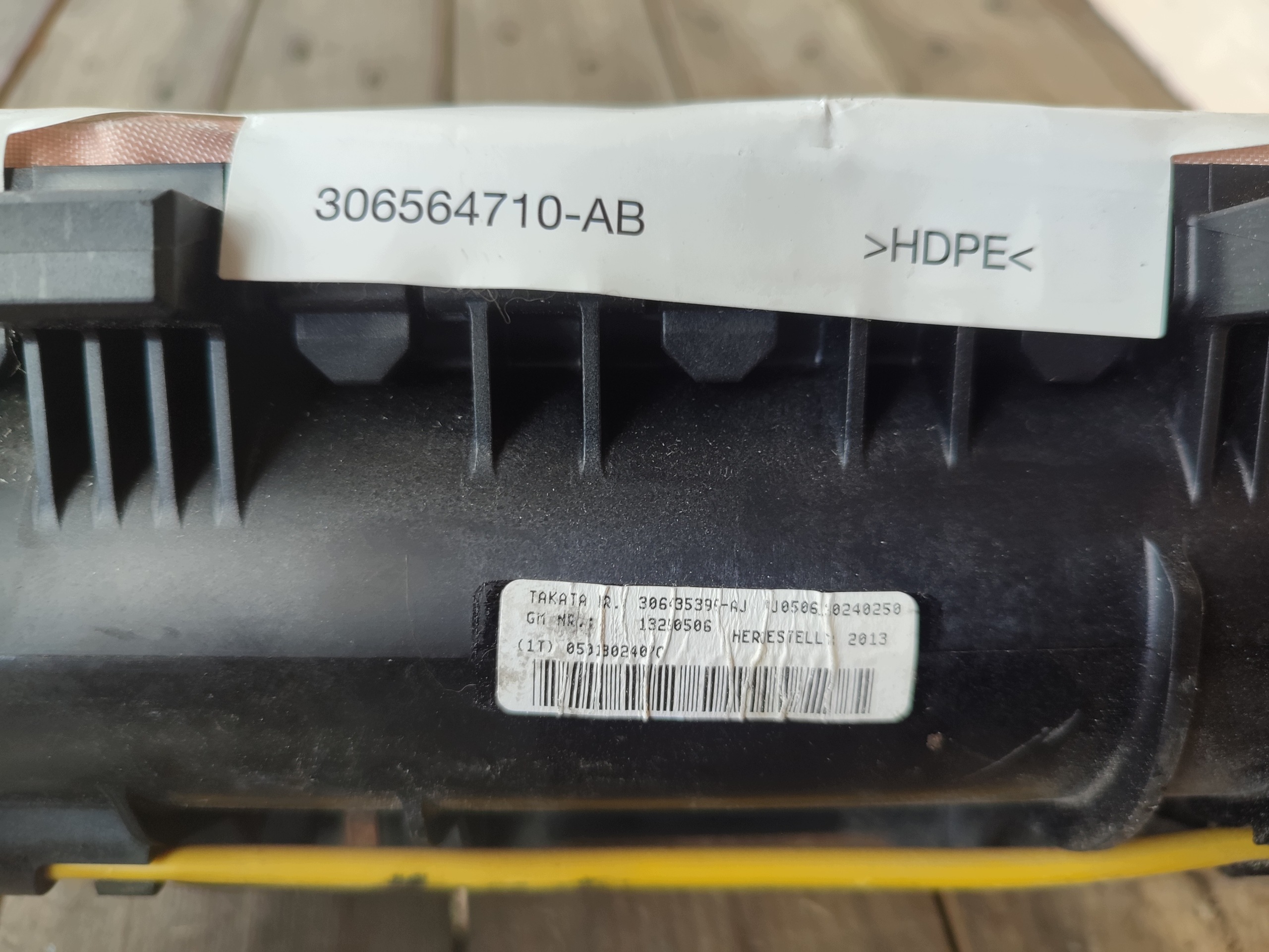 Airbag powietrzna Opel OE 13250506