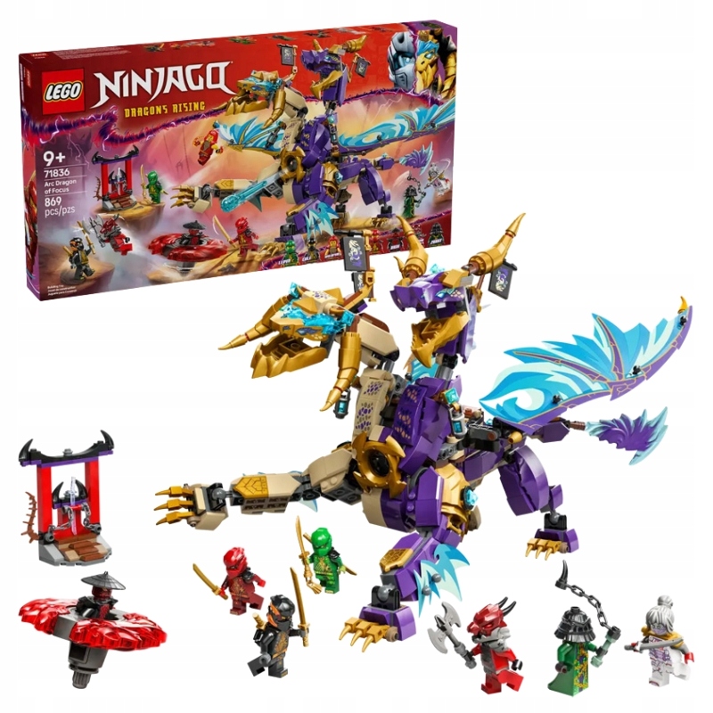 Lego Ninjago Arcysmok Soustředění Sada Kostek Stavebnice Drak 869 Dílků 9+ 71836