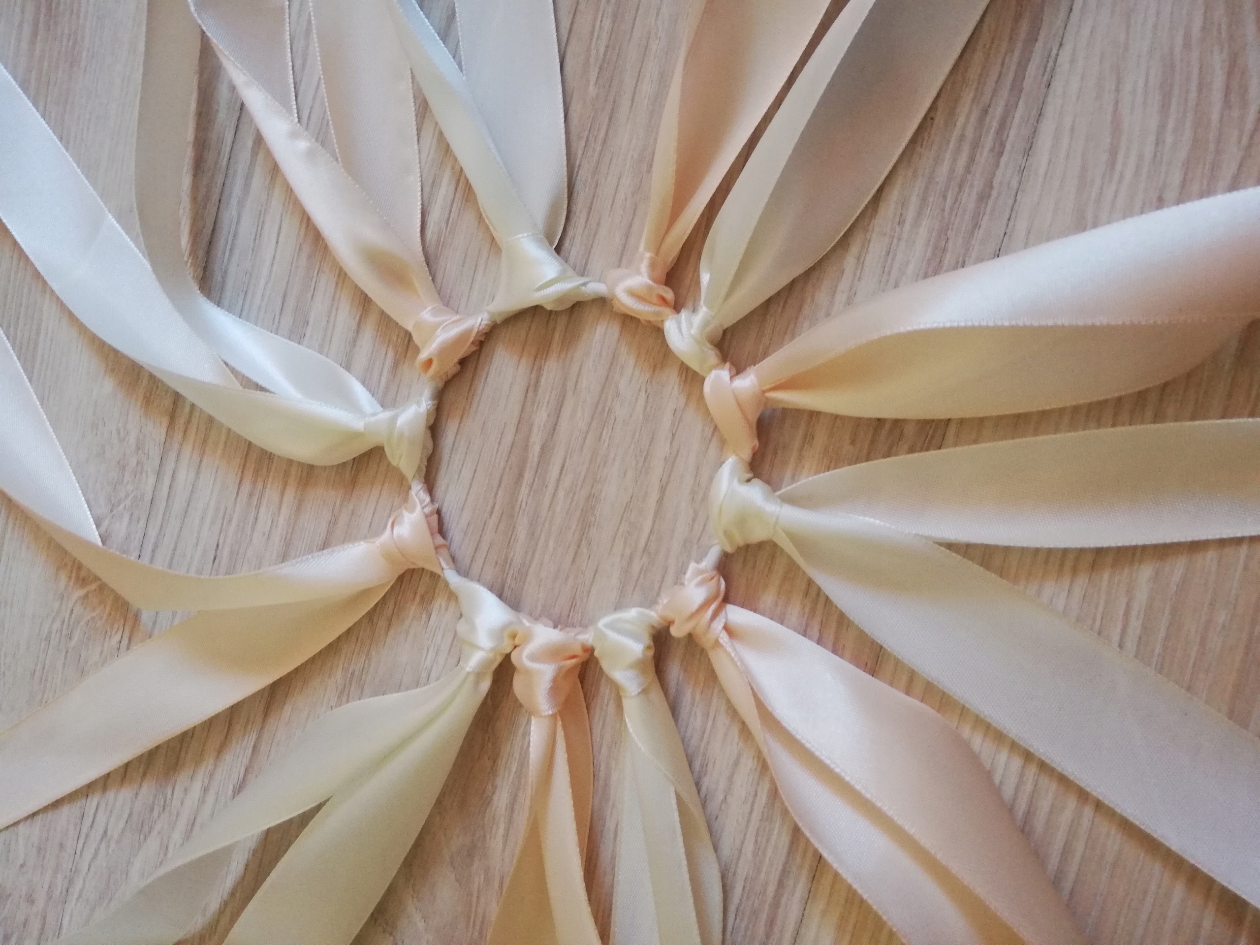 RING OCZEPINOWY 24 WSTĄŻKI ZABAWA OCZEPINOWA WESEL