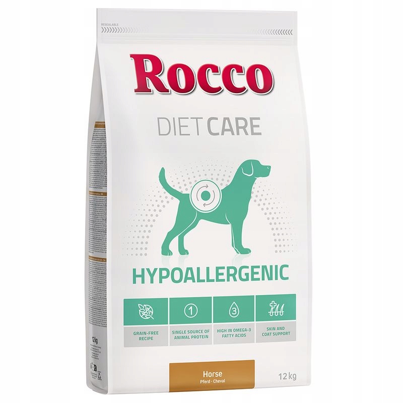 Levně Rocco Diet Care Hypoalergenní Konina 12 kg Hypoalergenní Krmivo pro psy