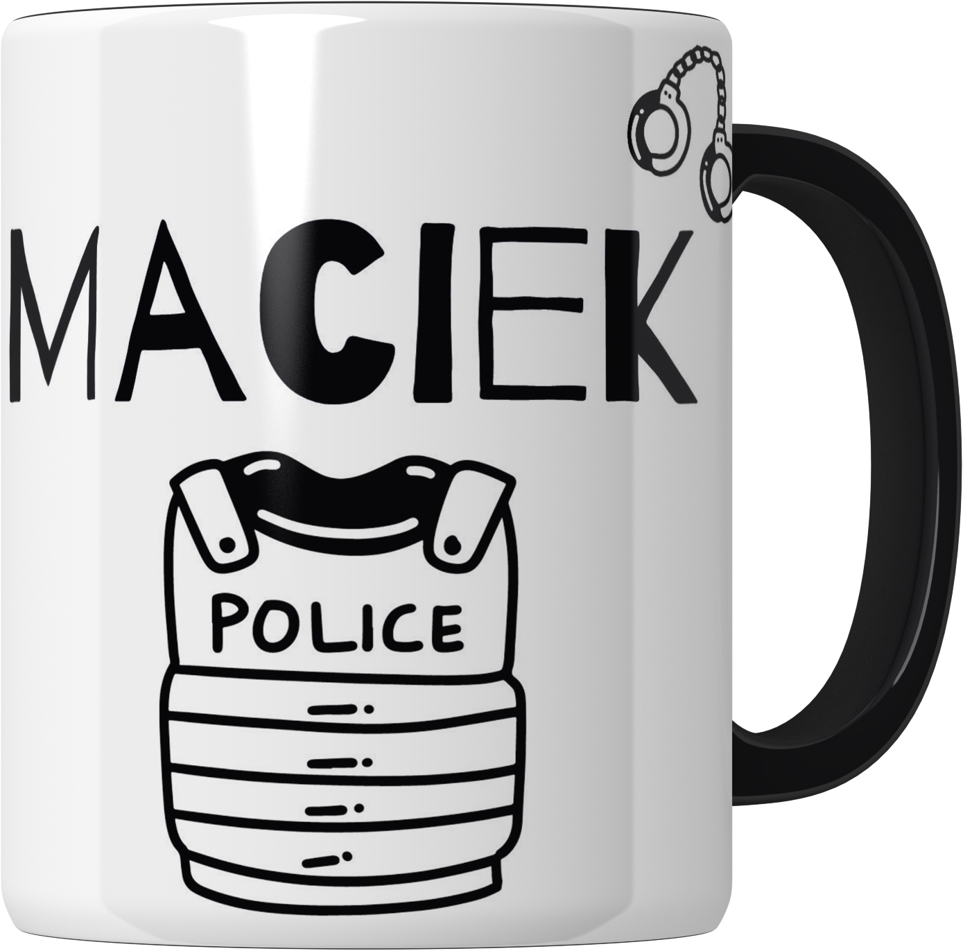 KUBEK Z WOZEM POLICYJNYM POLICJA WÓZ POLICJI PERSONALIZACJA - DODAJ IMIĘ