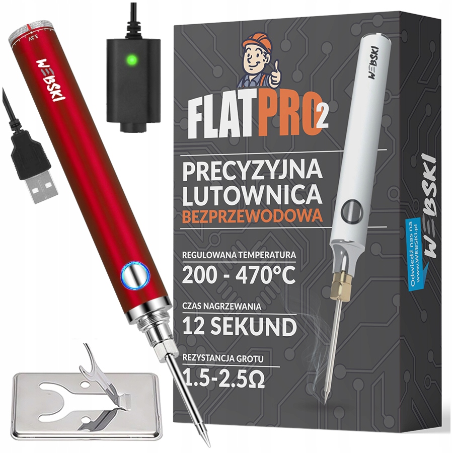 

Bezprzewodowa Lutownica Usb Z Wbudowaną Baterią