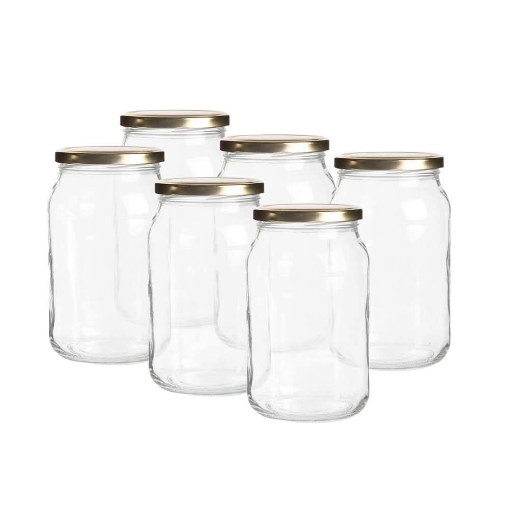 

Słoiki Na Przetwory szklane Golden 0,9 l 6 szt.