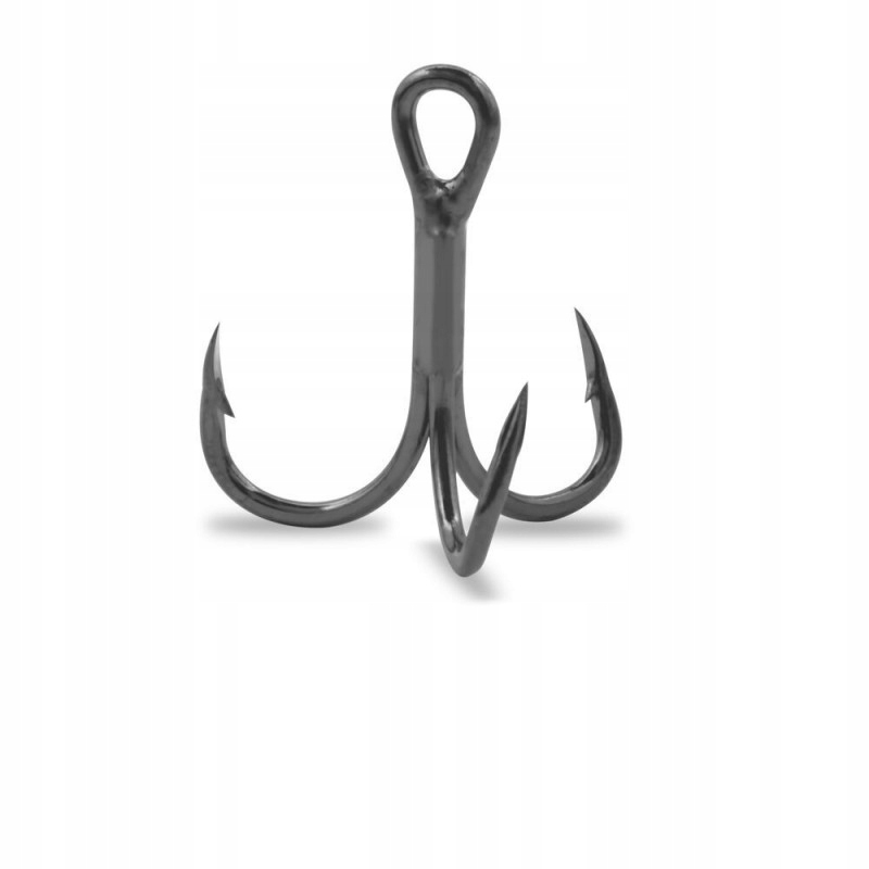 Kotwice Black Nikiel Gurza Round Treble Hook St-48 Tornado Bc #2 25szt