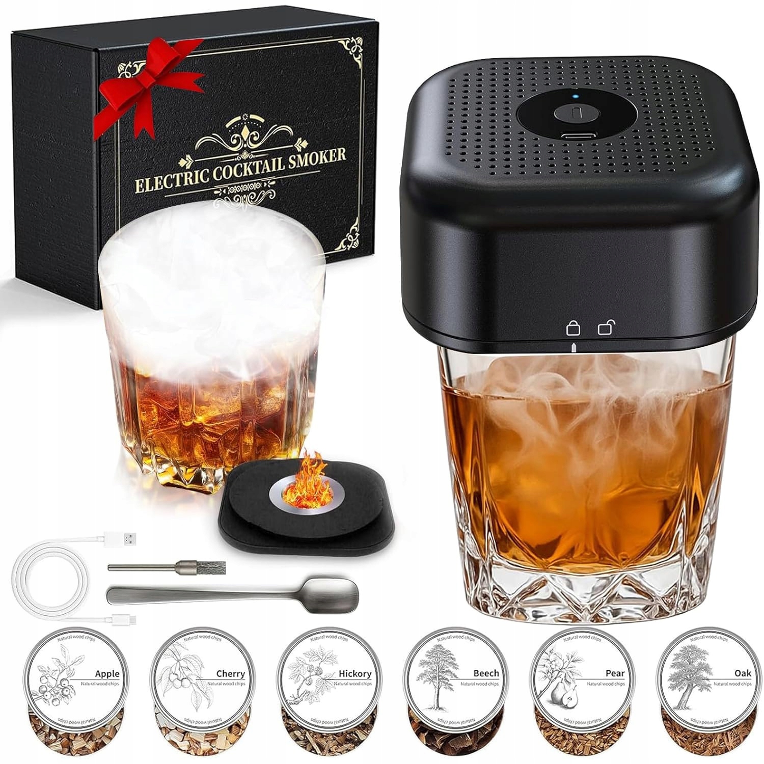 Sada Na Uzení Koktejlů, Automatický Barový Smart Smoker, Vysoká Kvalita