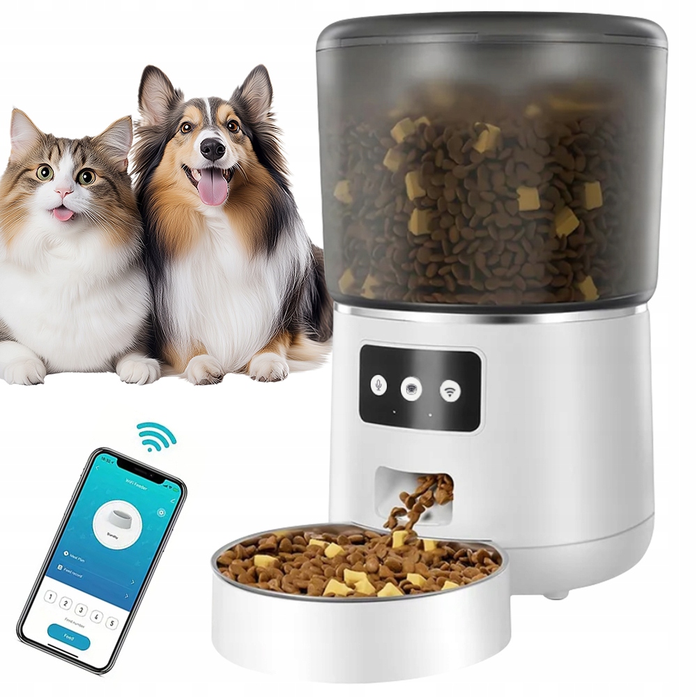 Levně Automatický Podavač Krmiva Wifi Smart S Rozvrhem Krmení