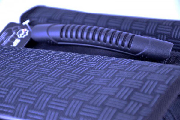 Sakwa rowerowa Spencer 2-komorowa 18L czarna krata Rodzaj tylna