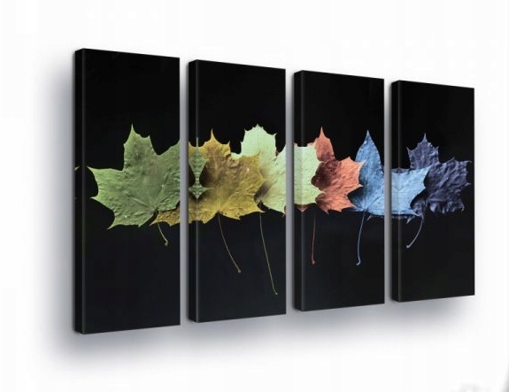 Obraz 120x80 modulárny polypovaný javor jeseň čierna kontrast foto dekor na