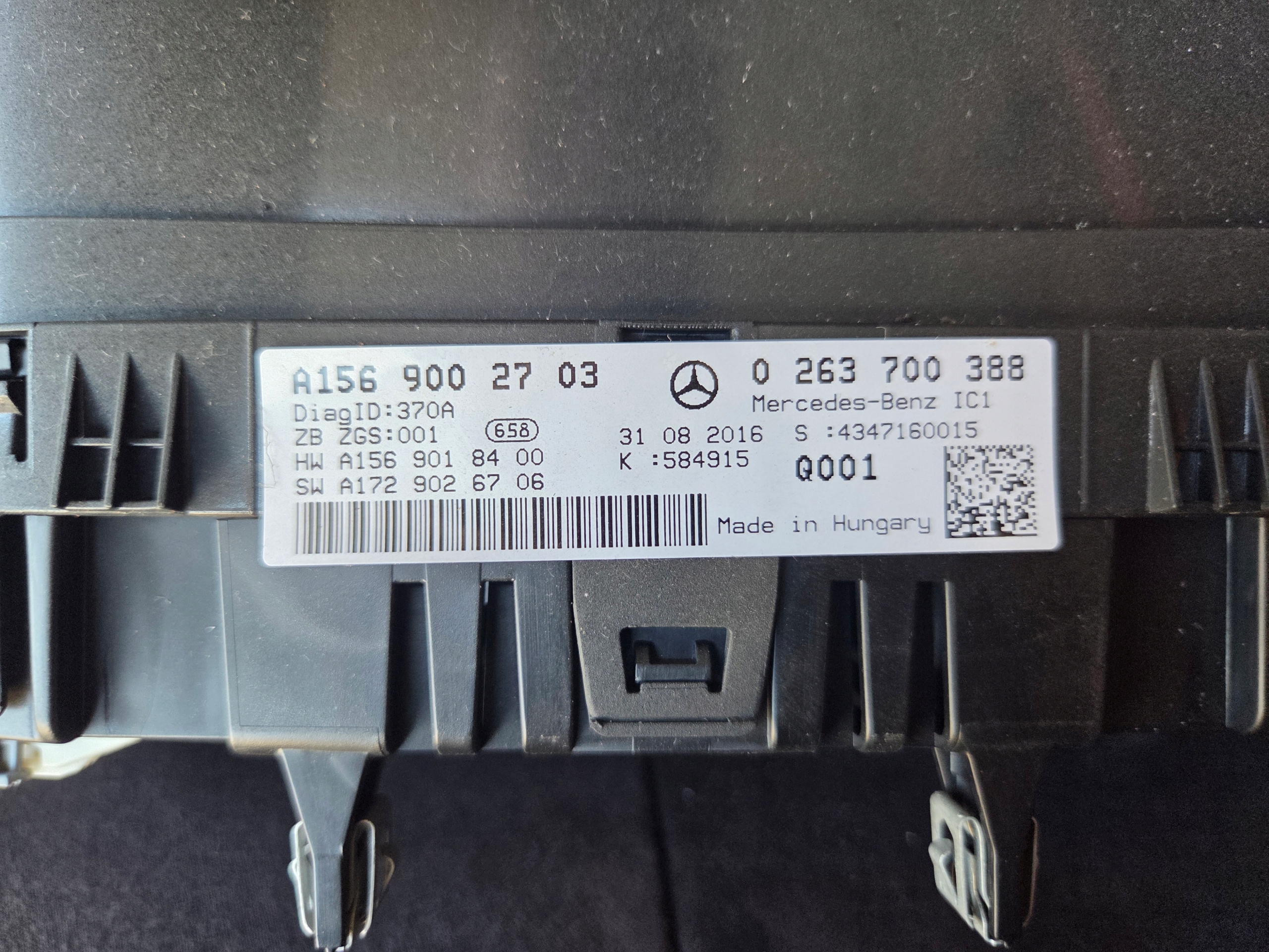 dials dials Mercedes AMG GLA45 A1569002703 0263700388