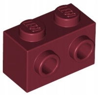 

Lego Klocek 1x2 Wypustki C. Czerwony 11211/6252545