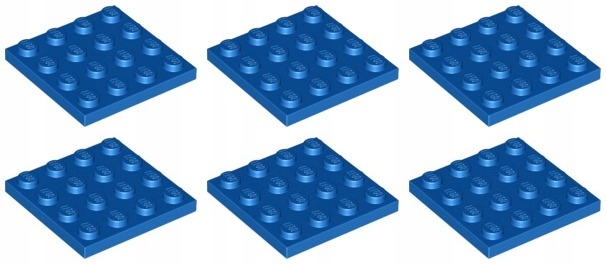 

Lego 3031 Płytka 4x4 niebieska (12g) 6 szt.