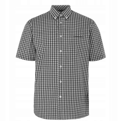 

Pierre Cardin koszula męska w czarną kratkę 3XL