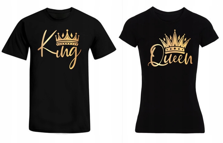 

Zestaw Koszulek Dla Par King & Queen Prezent