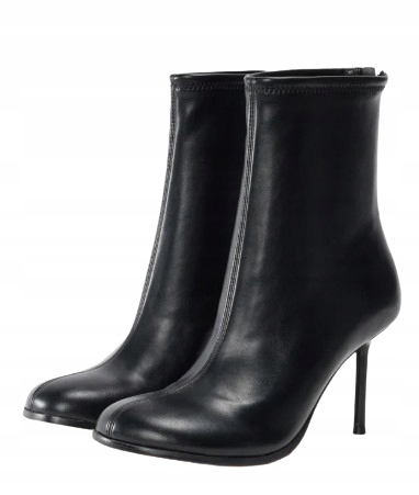 Aldo Černé Kotníkové Boty S Hladkým Špendlíkem, Elegantní Zapínání 37 T7E