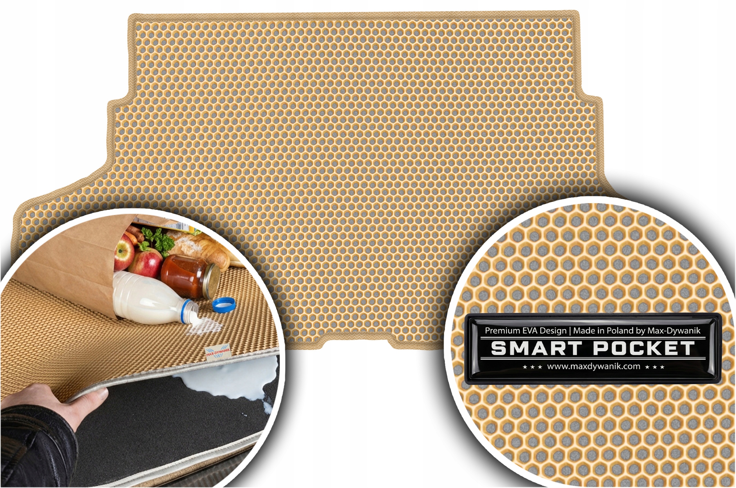 Nissan Juke I Crossover 2010-2019 Vložka do kufru Eva Smart Pocket Béžová